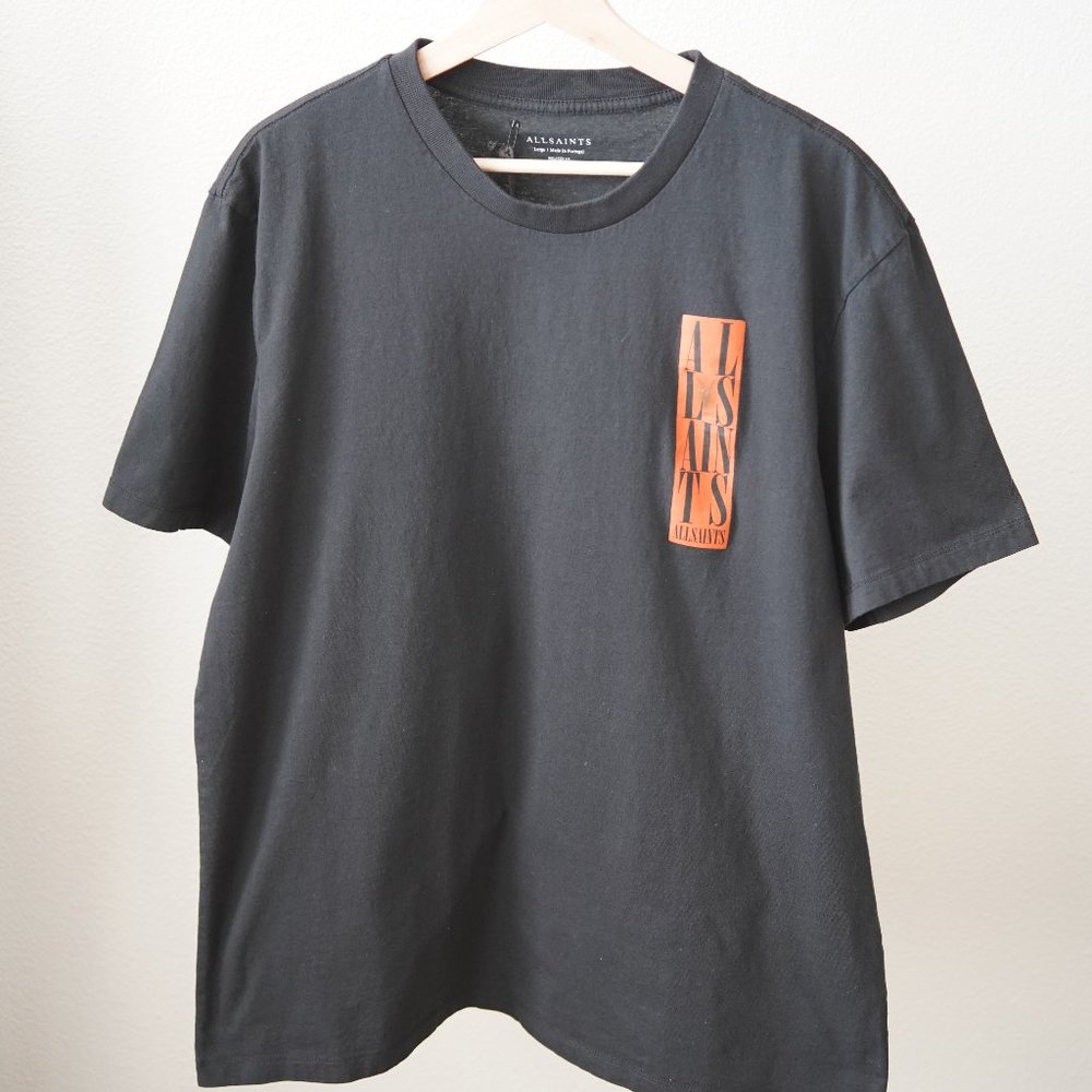 All Saints Vertice SS Crew T-Shirt (Large)
